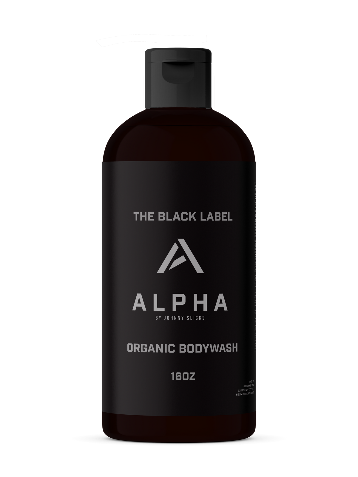 Harris&Co Alpha Organic Body Wash – Activated Charcoal & Exfoliating, 16oz