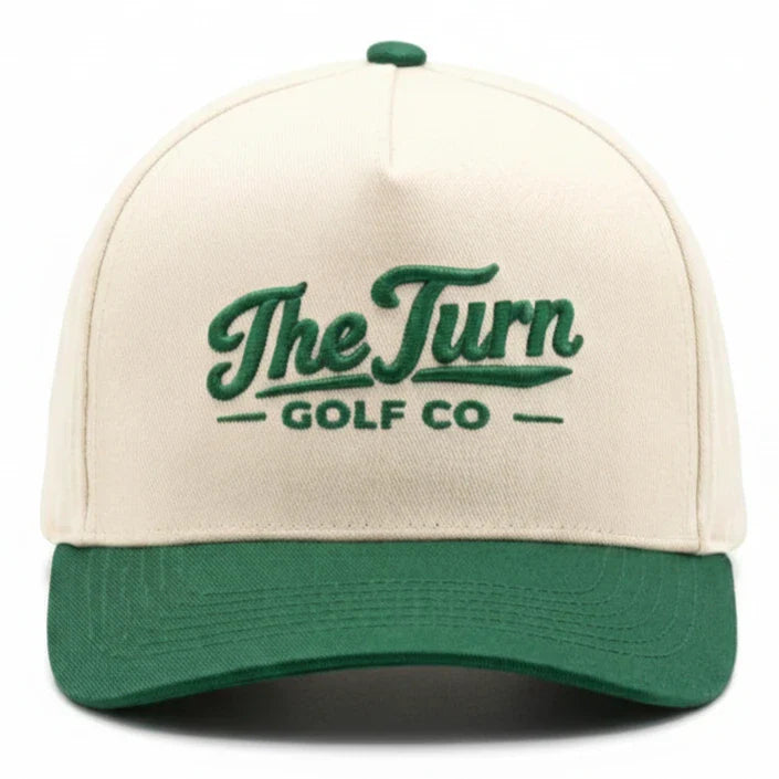 Harris&Co The Turn Green Two-Tone Golf Snapback Hat – Cotton, Adjustable