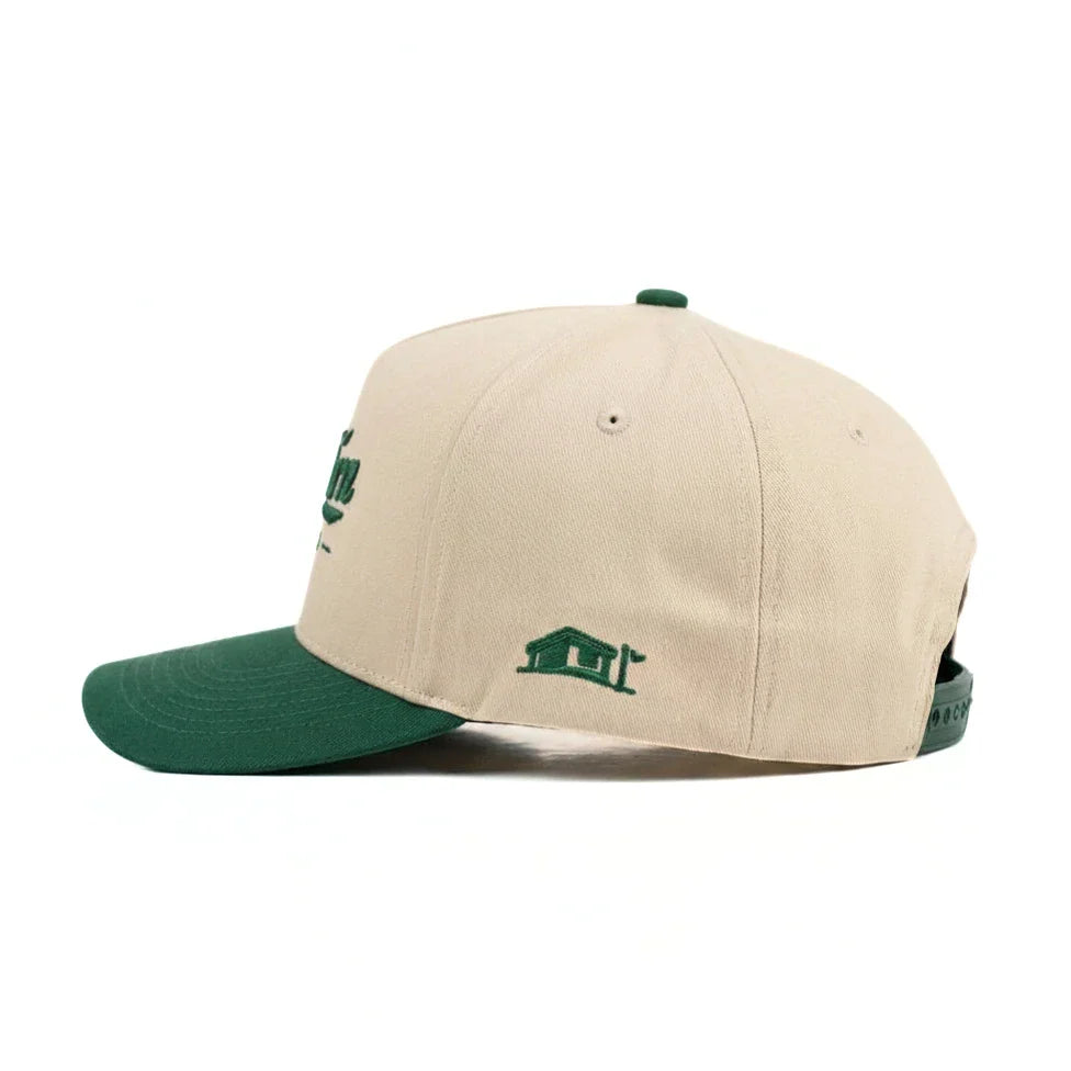 Harris&Co The Turn Green Two-Tone Golf Snapback Hat – Cotton, Adjustable