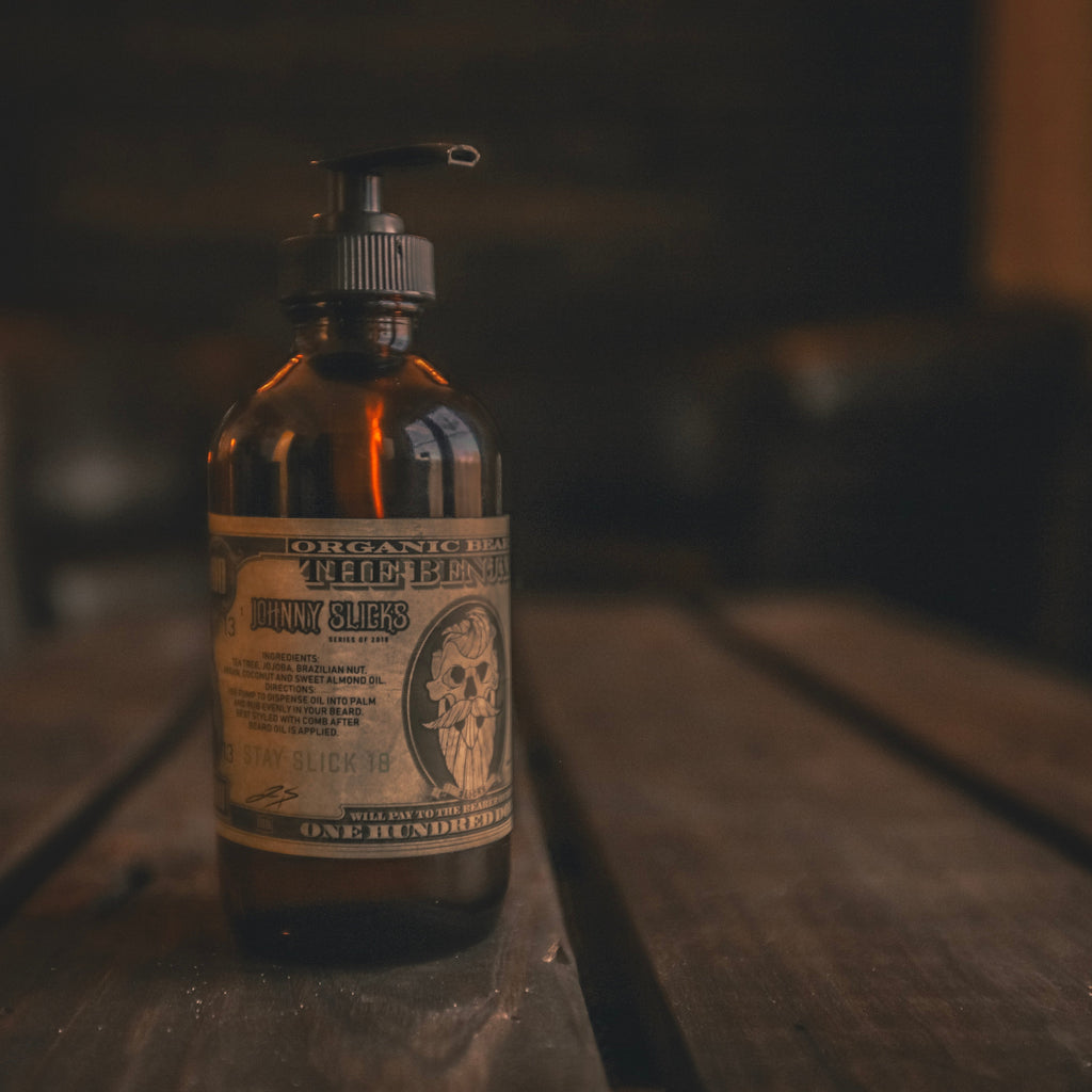Harris&Co The Benjamin Beard Oil – Organic, 8oz Value Size, Anti-Itch & Moisturizing