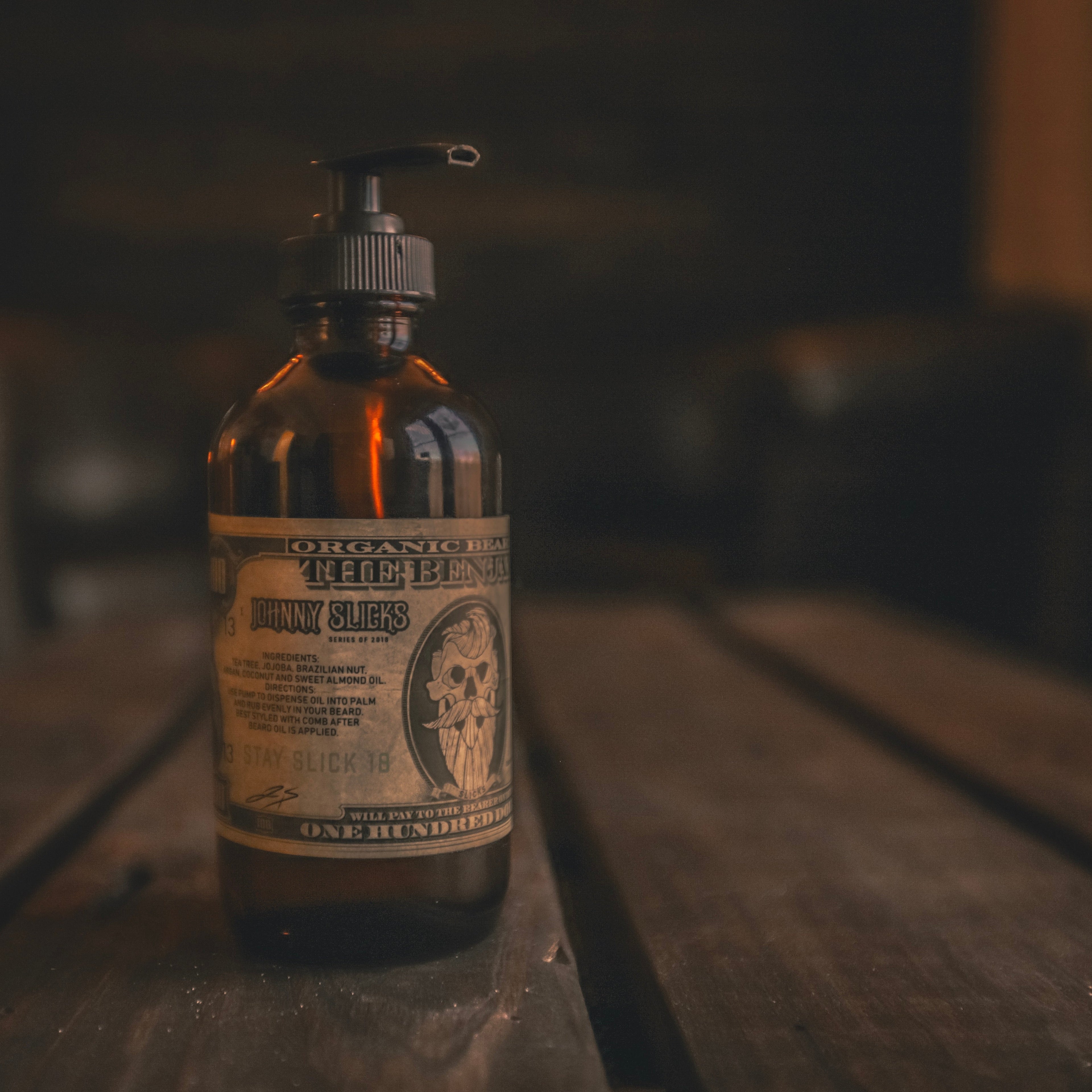 Harris&Co The Benjamin Beard Oil – Organic, 8oz Value Size, Anti-Itch & Moisturizing