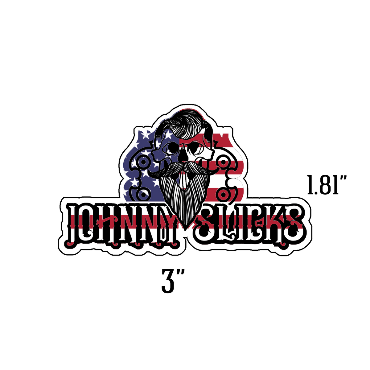 Harris&Co USA Slicker – American Flag Brand Sticker