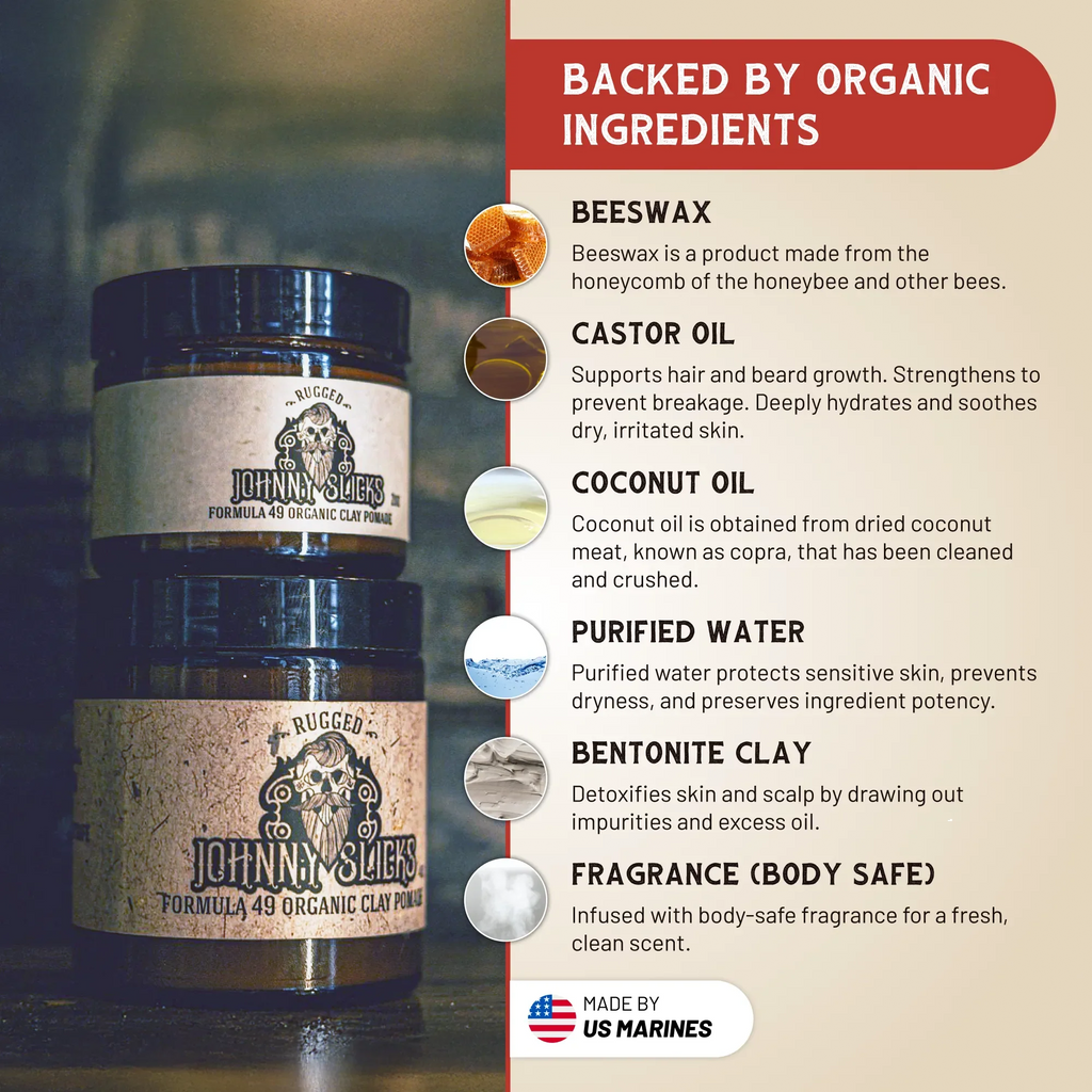 Harris&Co Formula 49 Organic Clay Pomade – Strong Hold, Matte Finish