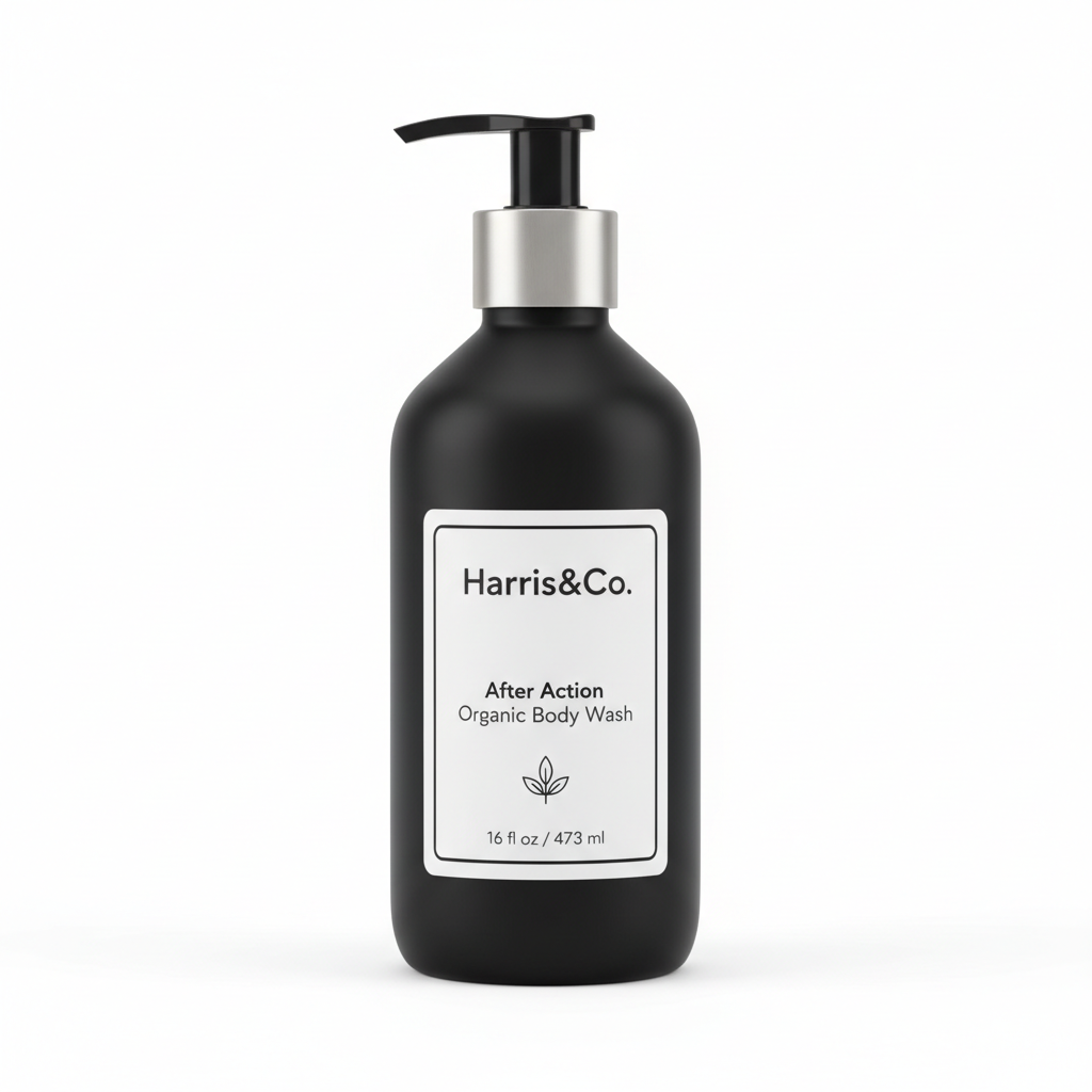 Harris&Co After Action Organic Body Wash on white background