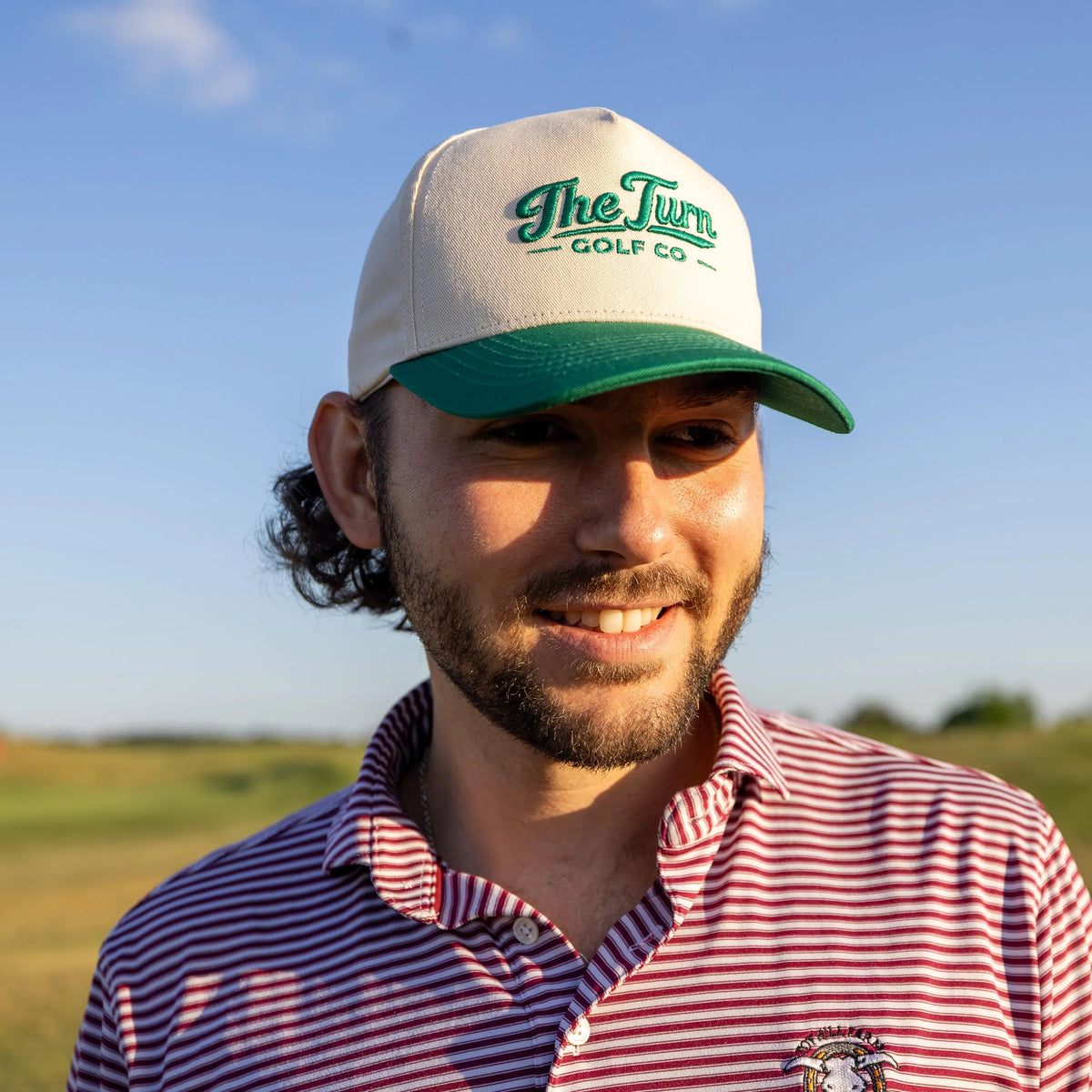 Harris&Co The Turn Green Two-Tone Golf Snapback Hat – Cotton, Adjustable